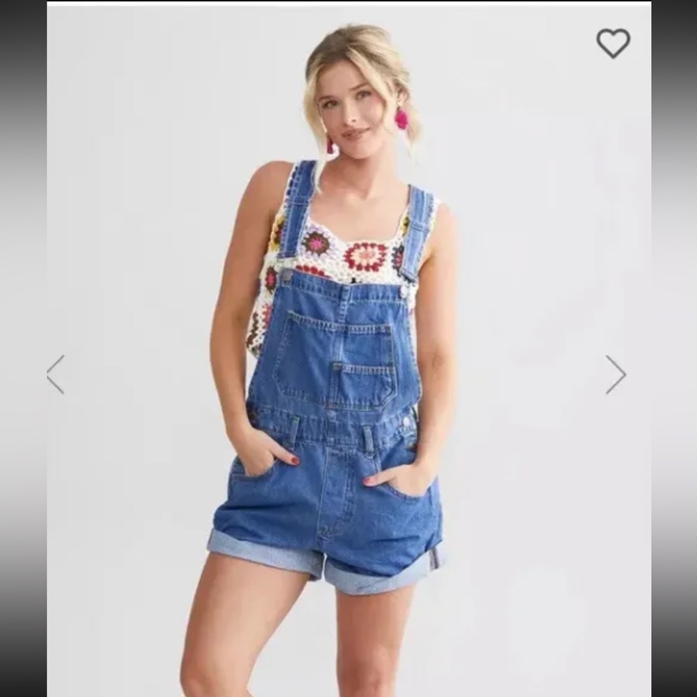 Brand New (without tags) Free People Denim Overalls Medium